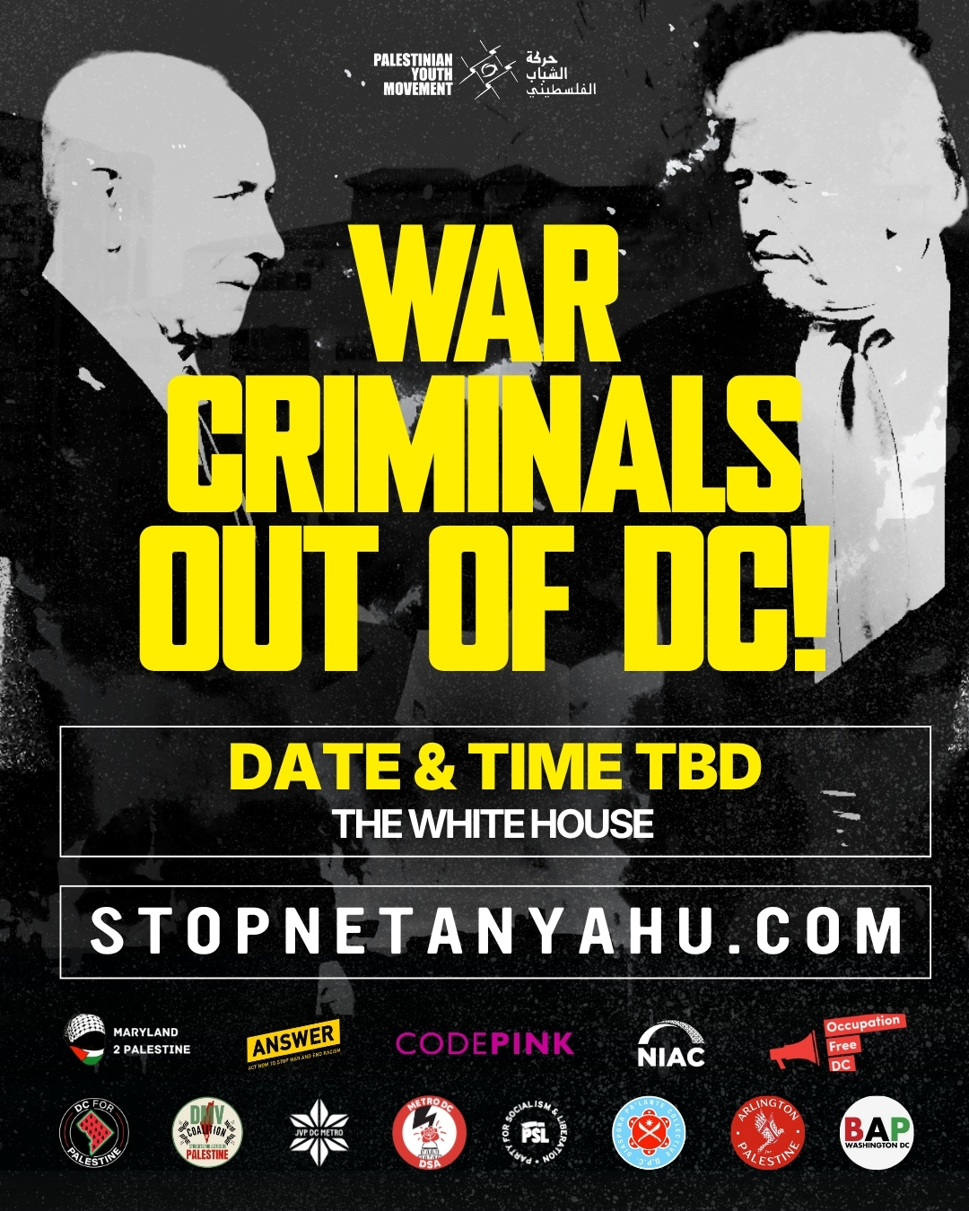 Netanyahu is out — all other war criminals are next. TBD, White House Plaza.